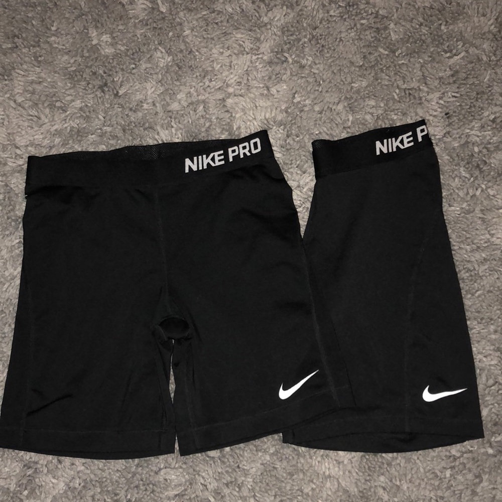2 pairs of Nike spandex shorts